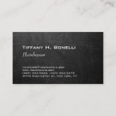 トレンディーグモダンレーシャルボード美容師 名刺 (裏面)