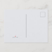 トレンディーグモダンレーミニマル結婚リスト 案内ポストカード (裏面)