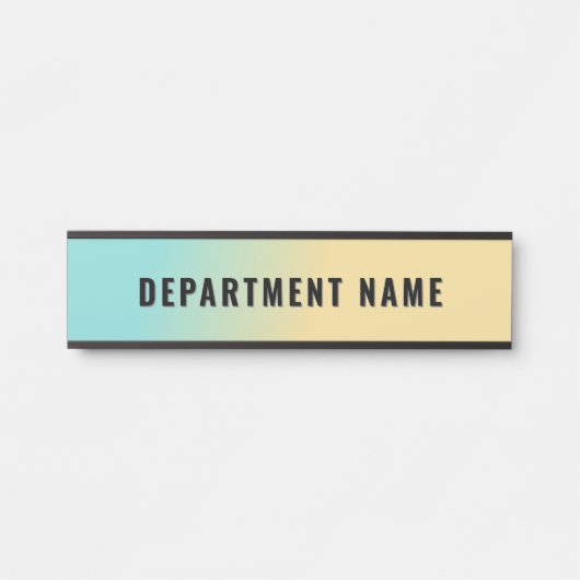 トレンディーグラデシンプルーション部門名ドア記号 サインプレート (正面)