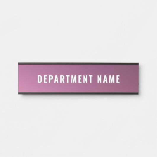 トレンディーグラデシンプルーション部門名ドア記号 サインプレート (正面)