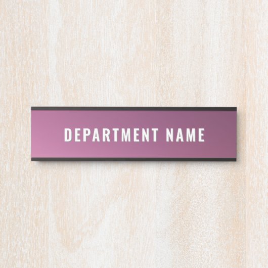 トレンディーグラデシンプルーション部門名ドア記号 サインプレート (正面)