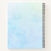 トレンディーグラデーション書道モノグラムジャーナル ノートブック (裏面)