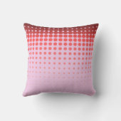 トレンディーグラデーション水玉模様名前をカスタムする クッション (裏面)