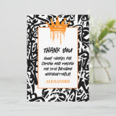 トレンディーグラフィティアーバンクラウンオレンジブラック サンキューカード (スタンド正面)