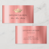 トレンディーグラムクラウンバラ金ゴールド 名刺 (正面/裏面)