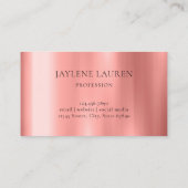 トレンディーグラムクラウンバラ金ゴールド 名刺 (裏面)