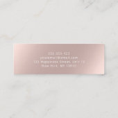 トレンディーグラムバラ金ゴールド化粧アーティストブティック スキニー名刺 (裏面)