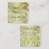 トレンディーグラム金ゴールドきらめくシャイニーメイクアップ&ヘア ロイヤリティカード (正面/裏面)
