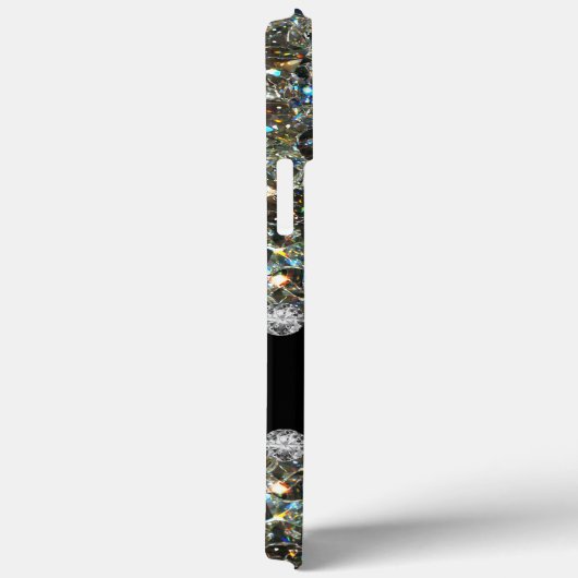 トレンディーグリジーフェイク宝石きらきら光るモノグラム Case-Mate iPhoneケース (裏面 / 右)