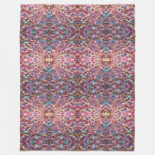 トレンディーグリッターオペルホログラフィックコレクション フリースブランケット (正面)