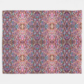 トレンディーグリッターオペルホログラフィックコレクション フリースブランケット (正面(横))