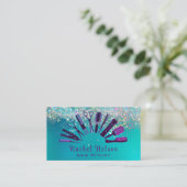 トレンディーグリッタースパークル美容師サロンツール 名刺 (スタンド正面)