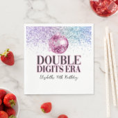 トレンディーグリッターディスコダブルデジッタエラ紙 スタンダードランチョンナプキン (インサイチュ)