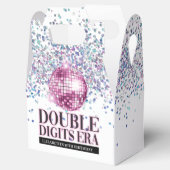 トレンディーグリッターディスコダブルデジッタエラ誕生日 フェイバーボックス (オープン)