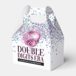 トレンディーグリッターディスコダブルデジッタエラ誕生日 フェイバーボックス