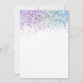 トレンディーグリッターディスコダブルデジッタエラ誕生日 招待状 (裏面)