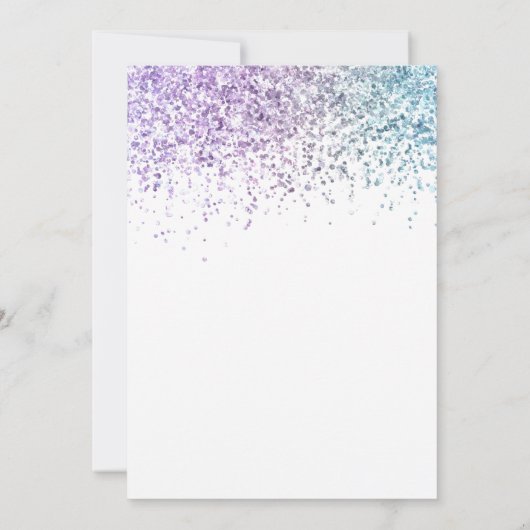 トレンディーグリッターディスコ40年代40歳 招待状 (裏面)