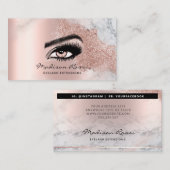 トレンディーグリッターバラ金ゴールドドリップテクスチャ大理石 名刺 (正面/裏面)