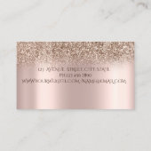 トレンディーグリッターバラ金ゴールドミキサフローラ 名刺 (裏面)
