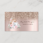 トレンディーグリッターバラ金ゴールドミキサフローラ 名刺 (正面)