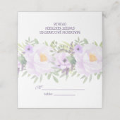 トレンディーグリッターパープルフローラスウィート16パーティー プレイスカード (外部開封)