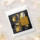 トレンディーグリッターブラック金ゴールド結婚ズ フェイバーバッグ (クリップ留めされた状態)