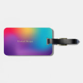 トレンディーグリッター駆動ホログラフィグラデーションック ラゲッジタグ (裏面横)