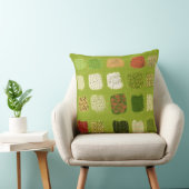 トレンディーグリーンドードルデザイン クッション (椅子)