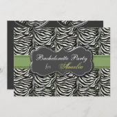 トレンディーグリーンバチェロレッテ招待状 招待状 (正面/裏面)
