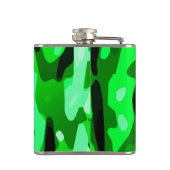 トレンディーグリーンパターン フラスク (裏面)