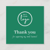 トレンディーグリーンビジネス割引カード エンクロージャーカード (裏面)