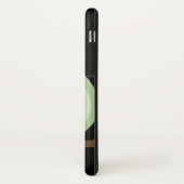 トレンディーグリーンフクロウと名前の携帯電話ケース Case-Mate iPhoneケース (裏面/左)