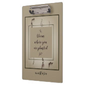 トレンディーグリーンフローラアナスタシア開花が植えられた クリップボード (左)