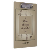 トレンディーグリーンフローラアナスタシア開花が植えられた クリップボード (右)