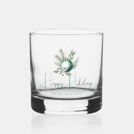 トレンディーグリーンホリデーパーティー オーダーメイド クリスマス ウイスキーグラス