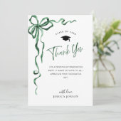 トレンディーグリーンボウコケットPHOTO卒業 サンキューカード (スタンド正面)