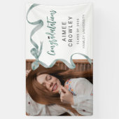 トレンディーグリーンボウ写真卒業 横断幕 (縦)