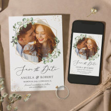 トレンディーグリーンユーカリ幾何学模様の写真