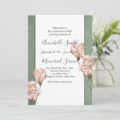 トレンディーグリーンラビングメモリ招待状 招待状 (スタンド正面)