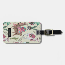 トレンディーグリーンラマスサボテン |旅行の休暇 ラゲッジタグ