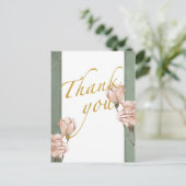 トレンディーグリーンリーサンキューハガキ ポストカード (スタンド正面)