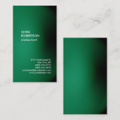 トレンディーグリーン縦型ユニーク名刺 名刺 (正面/裏面)