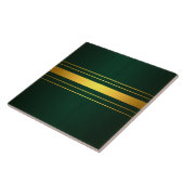 トレンディーグリーン金ゴールドラグジュアリーリネンテクスチャコレクション タイル (側面)