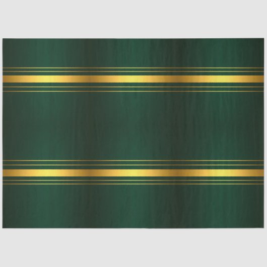 トレンディーグリーン金ゴールドラグジュアリーリネンテクスチャコレクション 薄葉紙 (正面)