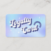 トレンディーグルーヴィレトロホログラフィック爪、 ネイルメイクアップサロン ロイヤリティカード (正面)