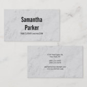 トレンディーグレイコンテンポラリーエグゼクティブマネージャ 名刺 (正面/裏面)