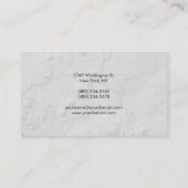 トレンディーグレイコンテンポラリーエグゼクティブマネージャ 名刺 (裏面)