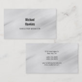 トレンディーグレイコンテンポラリーエグゼクティブマネージャ 名刺 (正面/裏面)