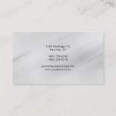 トレンディーグレイコンテンポラリーエグゼクティブマネージャ 名刺 (裏面)