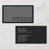 トレンディーグレイフィットネススポーツ名刺 名刺 (正面/裏面)
